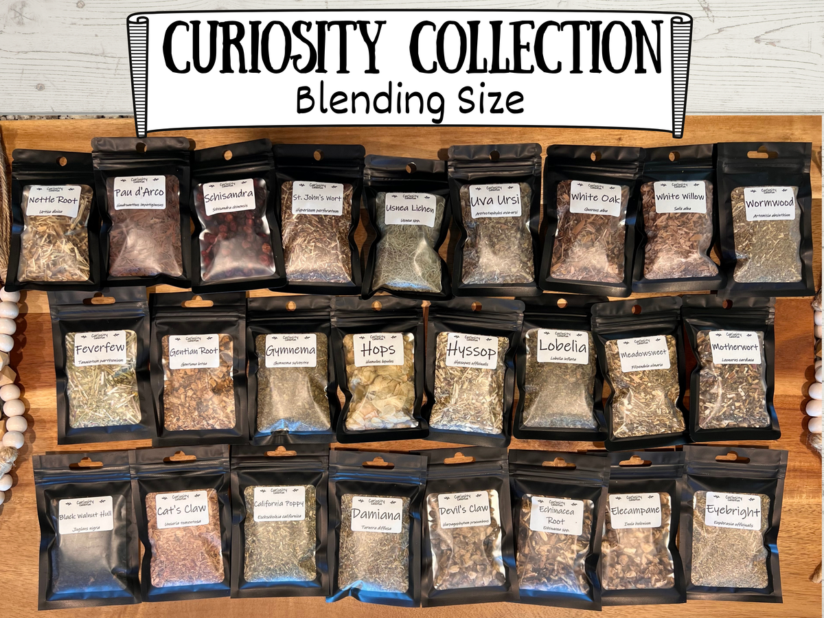 The Apothecary Shelf | Curiosity Botanicals | 25-Botanical Collection