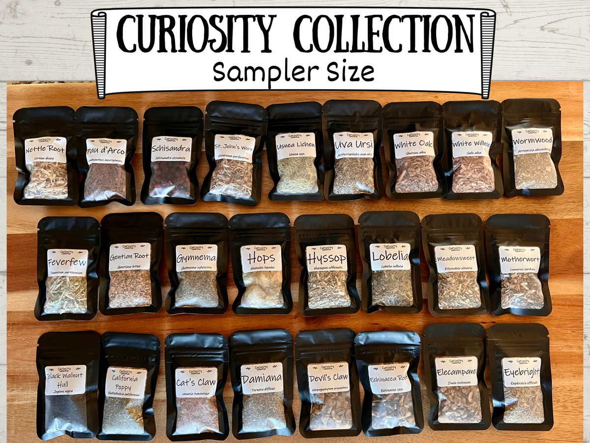 The Apothecary Shelf | Curiosity Botanicals | 25-Botanical Collection