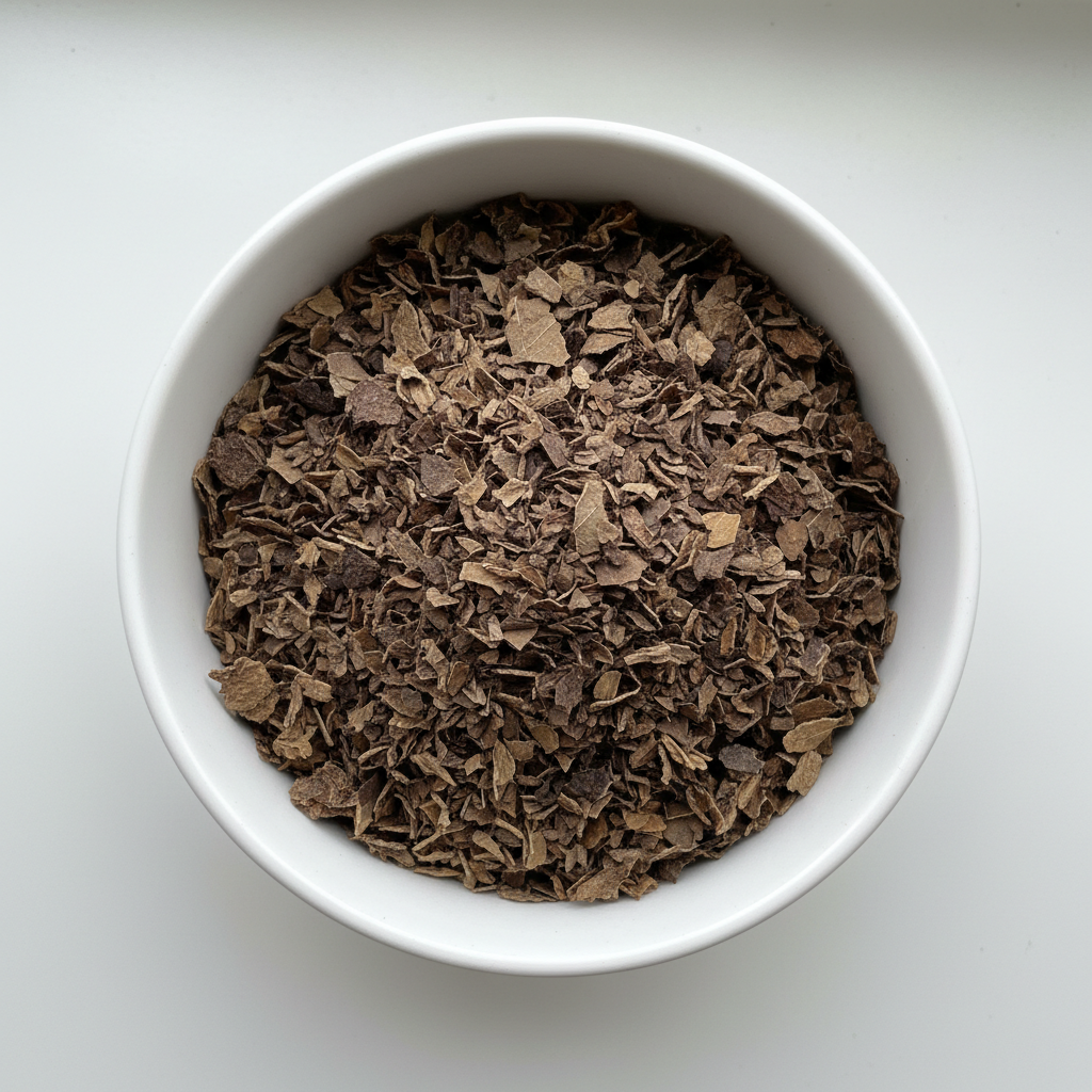 Black walnut leaves bowl shot
