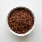 Cornsilk bowl shot - dark reddish brown stringy