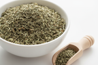 Dried Goldenrod Cut & Sifted in White Bowl