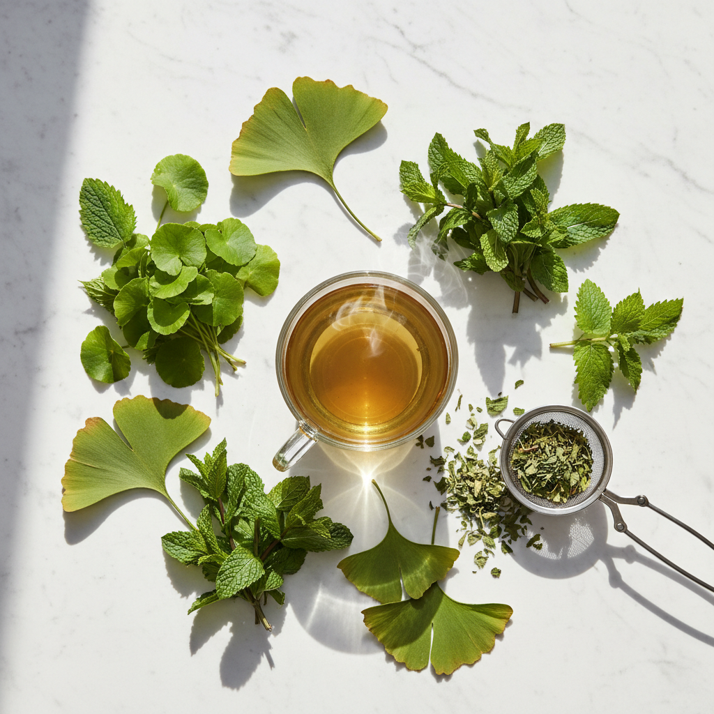 Focused Mind Tea - Daytime Flatlay