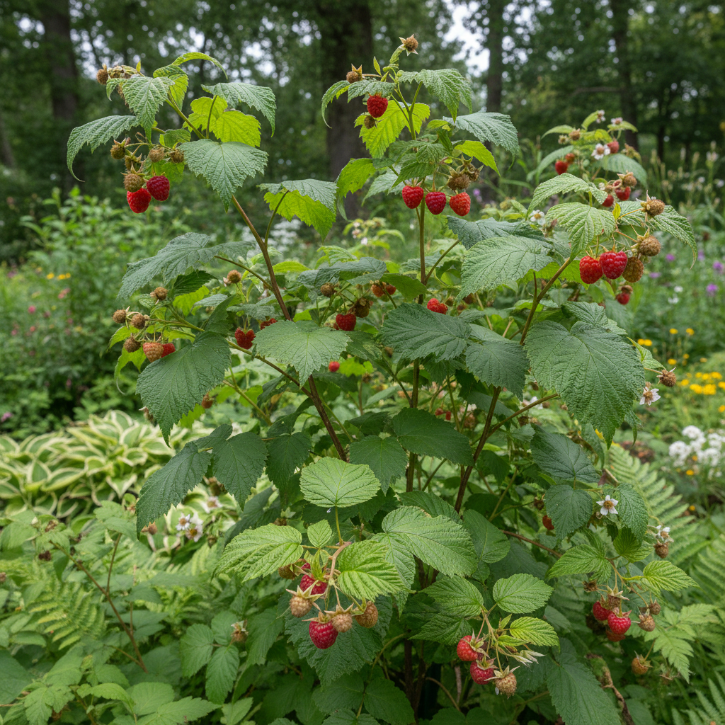Fresh Raspberry Plant