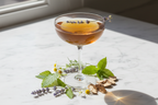 Herbal Mocktail in Coupe Glass