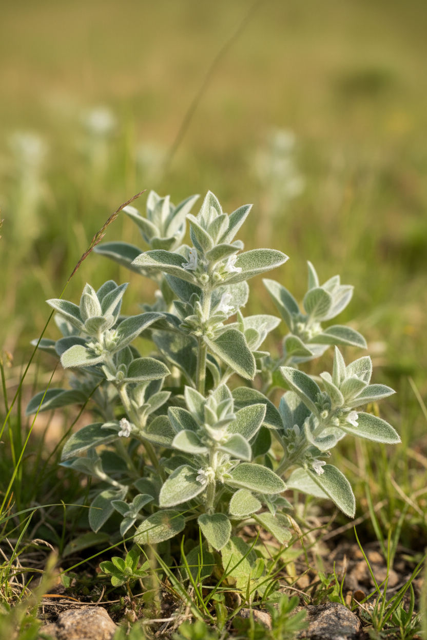 Horehound plant growing