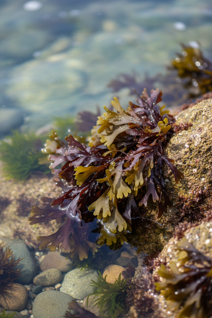 Irish Moss growing on Atlantic rocks