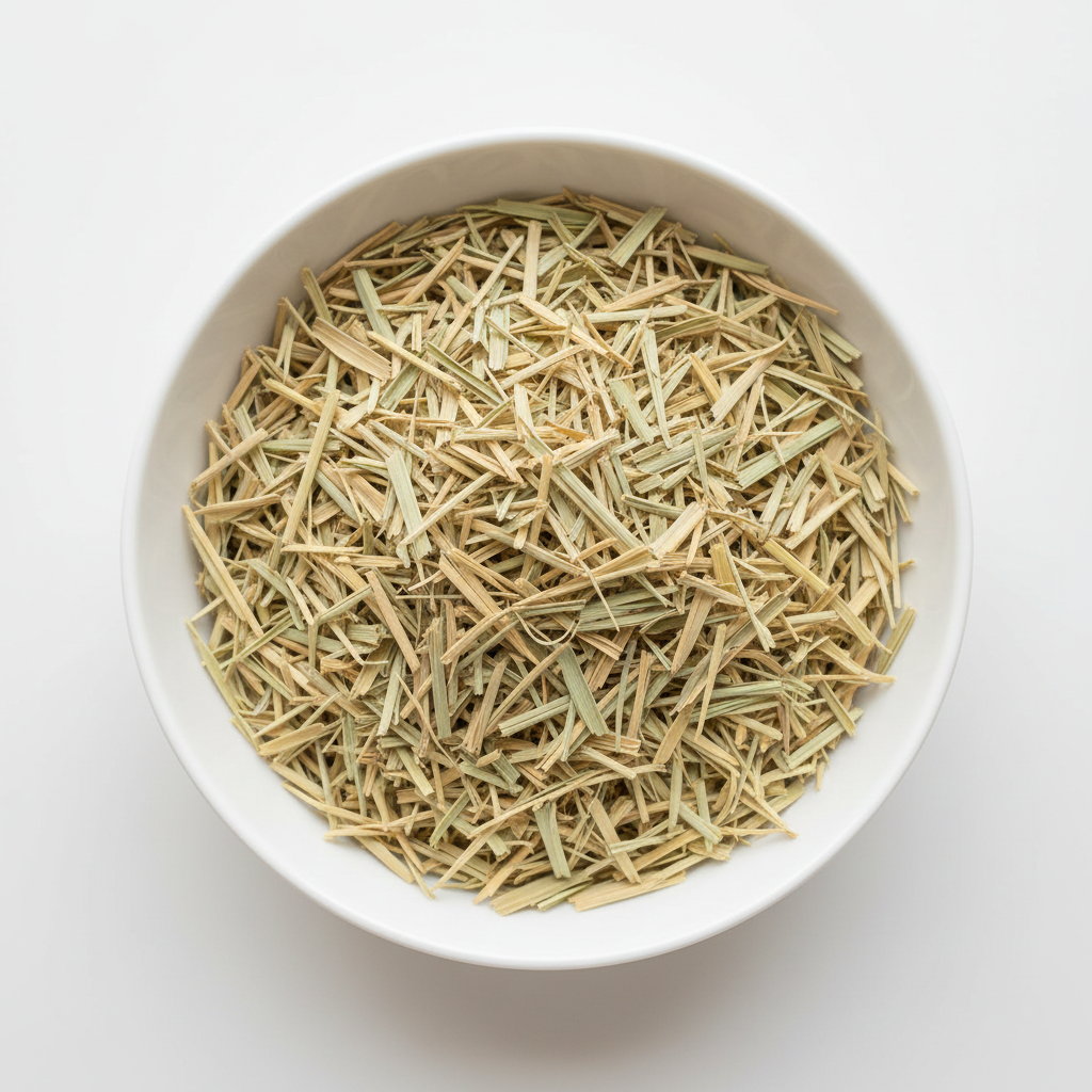 Lemongrass bowl shot - pale golden straw-like