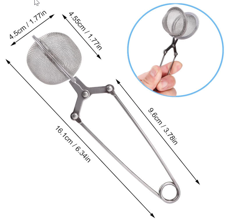 Spring-Loaded Stainless Steel Tea Ball Infuser